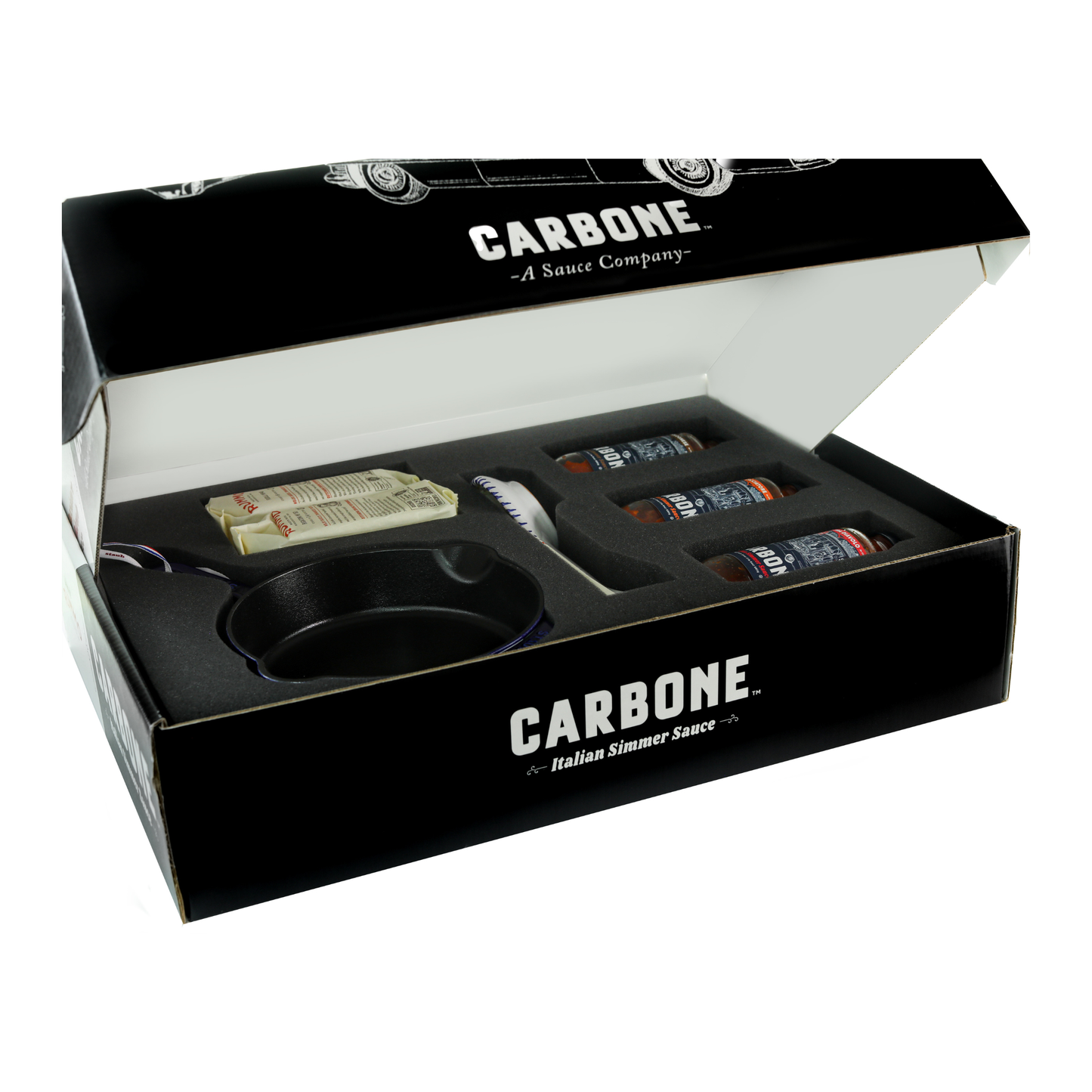 Carbone Simmer Sauce Gift Set | 8-Piece Gift Set